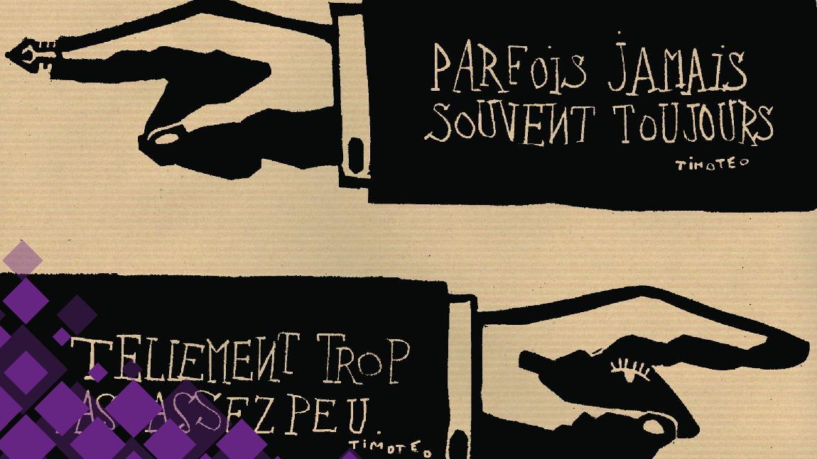 Dessin d'une main avec une plume de stylo à la place du doigt.